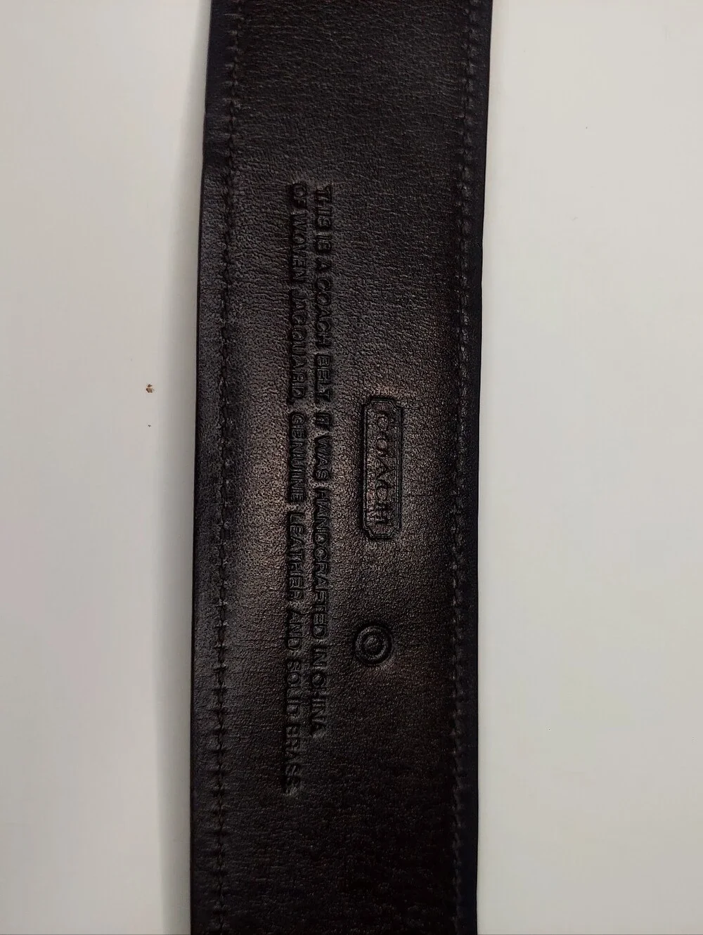 Coach Signature Canvas Belt